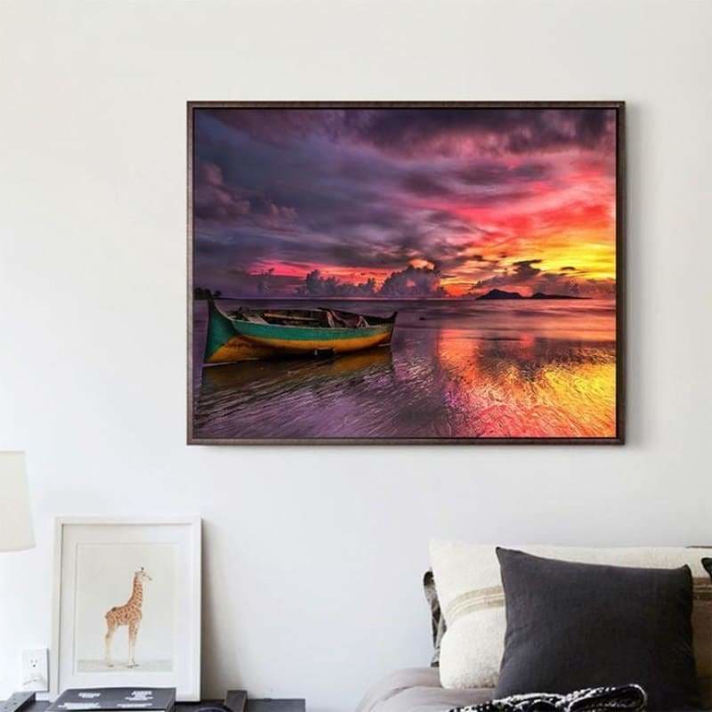 Full Drill - 5D Diamond Painting Kits Fantasy Colorful Lake 
