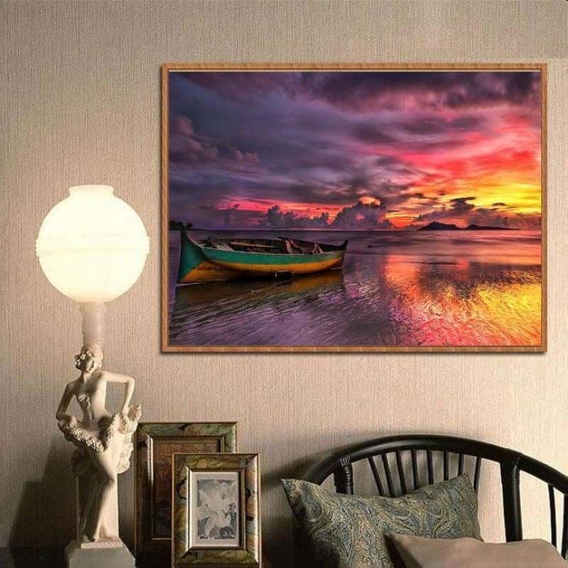 Full Drill - 5D Diamond Painting Kits Fantasy Colorful Lake 