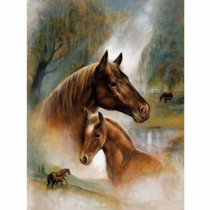 Full Drill - 5D Diamond Painting Kits Watercolor Warm and 
