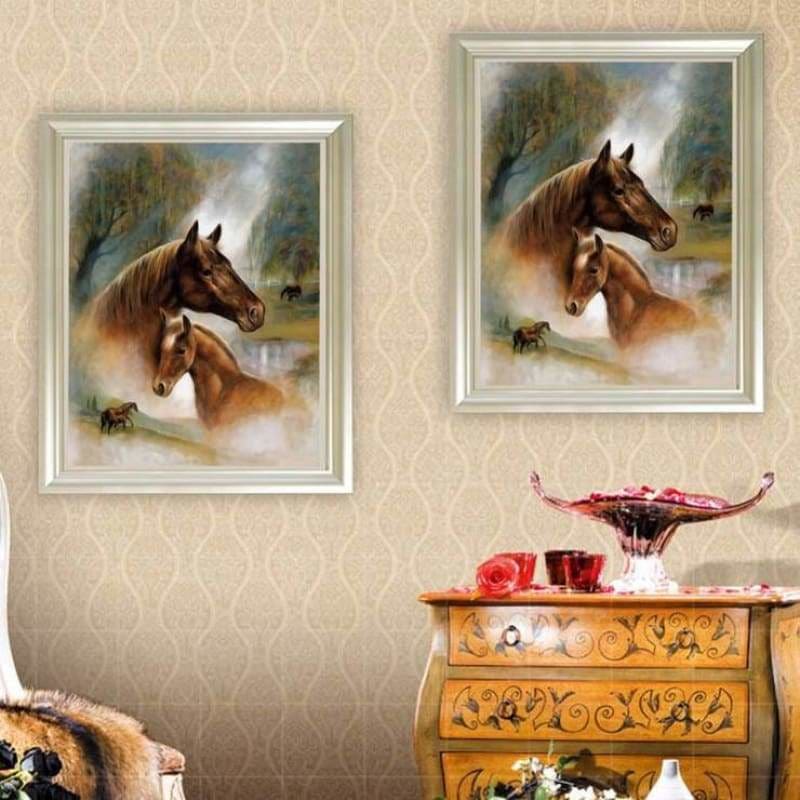 Full Drill - 5D Diamond Painting Kits Watercolor Warm and 
