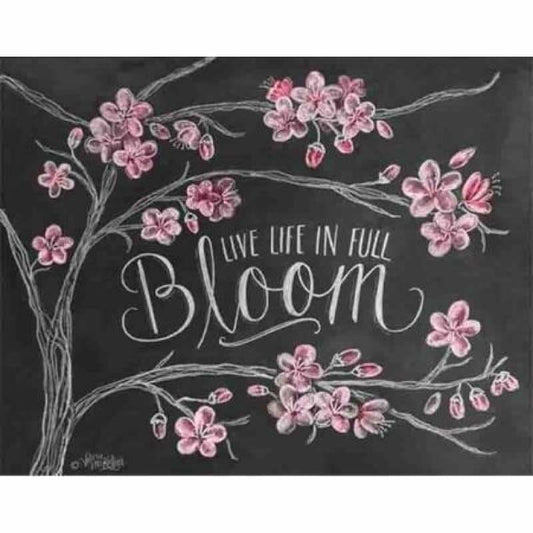 Full Drill - 5D DIY Diamond Painting Kits Bloom Blackboard