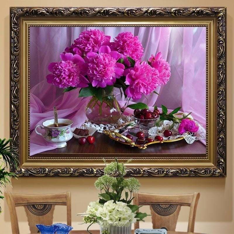 Full Drill - 5D DIY Diamond Painting Kits Blooming Flowers 