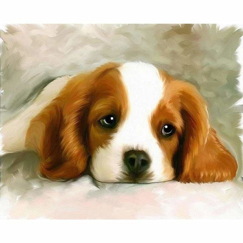 Full Drill - 5D DIY Diamond Painting Kits Cartoon Animal Dog