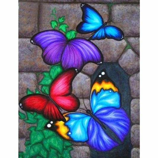 Full Drill - 5D DIY Diamond Painting Kits Cartoon Butterfly 