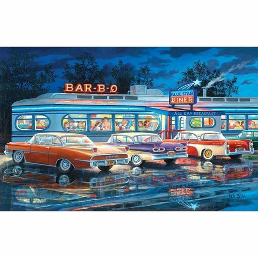 Full Drill - 5D DIY Diamond Painting Kits Cartoon Cars Bar