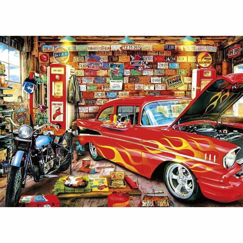 Full Drill - 5D DIY Diamond Painting Kits Cartoon Cool Car 