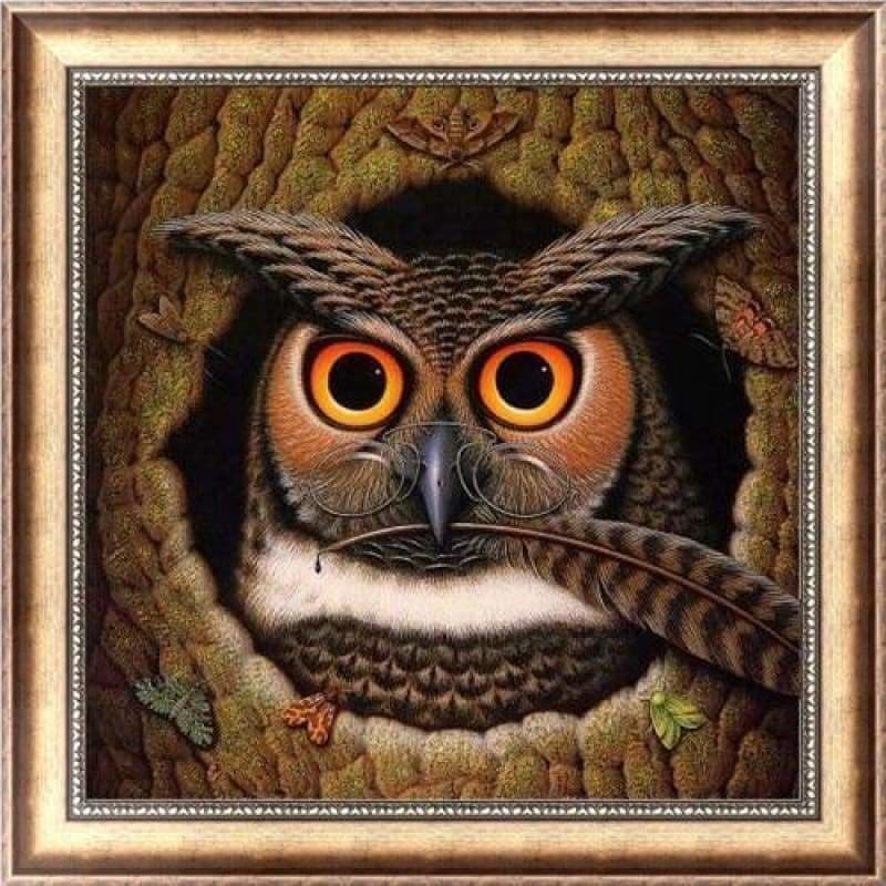 Full Drill - 5D DIY Diamond Painting Kits Cartoon Cool Owl