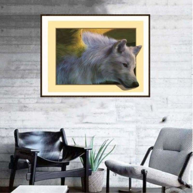 Full Drill - 5D DIY Diamond Painting Kits Cartoon Cool Wolf 