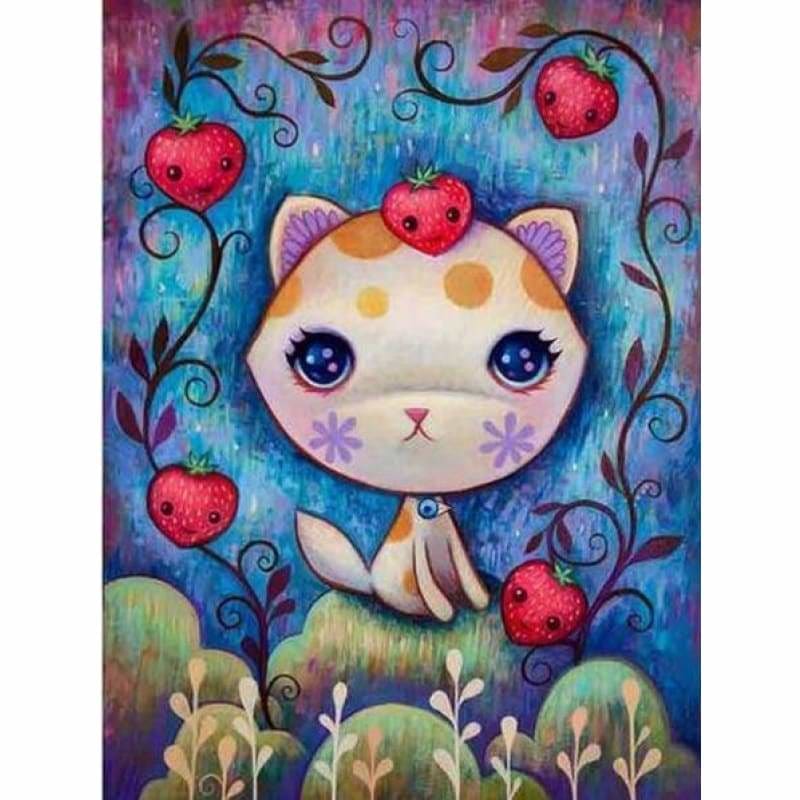 Full Drill - 5D DIY Diamond Painting Kits Cartoon Cute Cat -