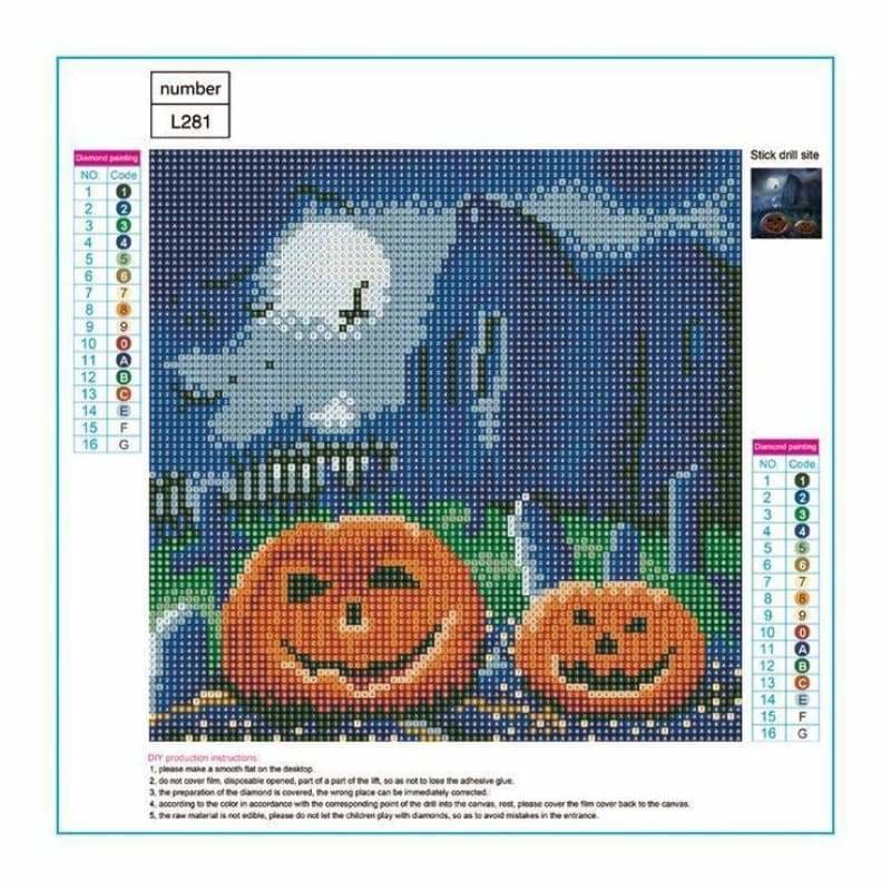 Full Drill - 5D DIY Diamond Painting Kits Cartoon Halloween 