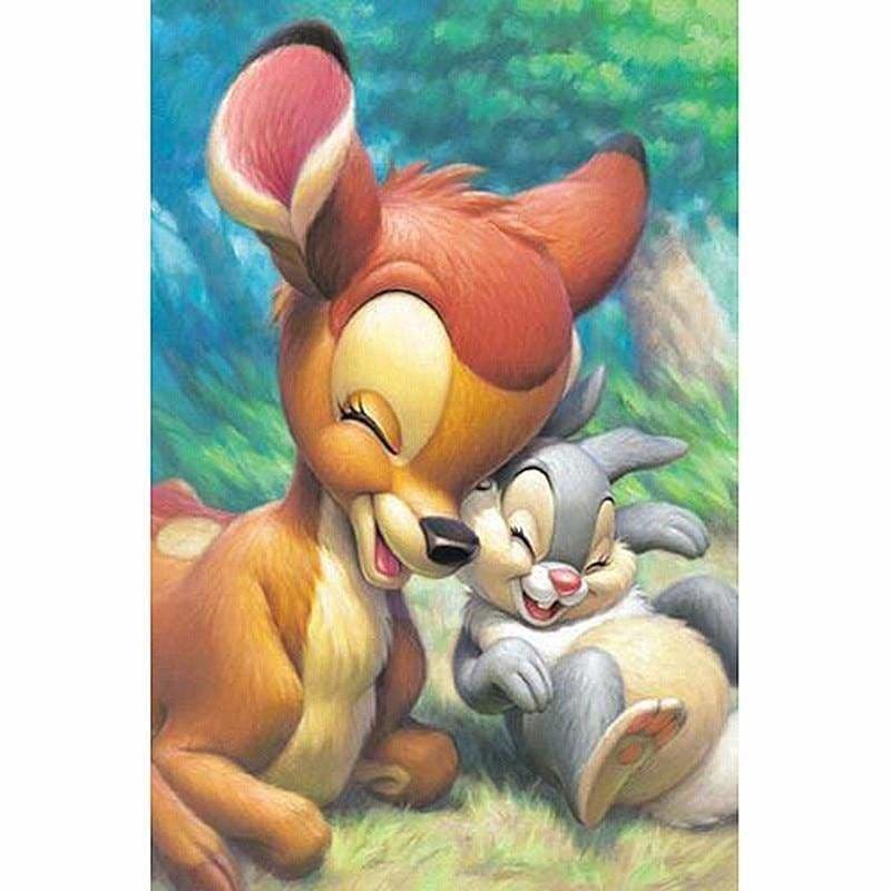 Full Drill - 5D DIY Diamond Painting Kits Cartoon Happy Deer