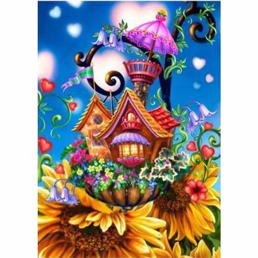 Full Drill - 5D DIY Diamond Painting Kits Cartoon Houses 