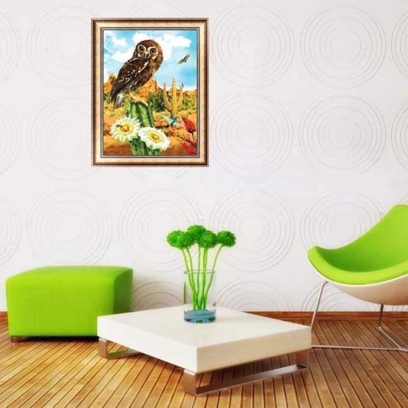 Full Drill - 5D DIY Diamond Painting Kits Cartoon Lovely Owl