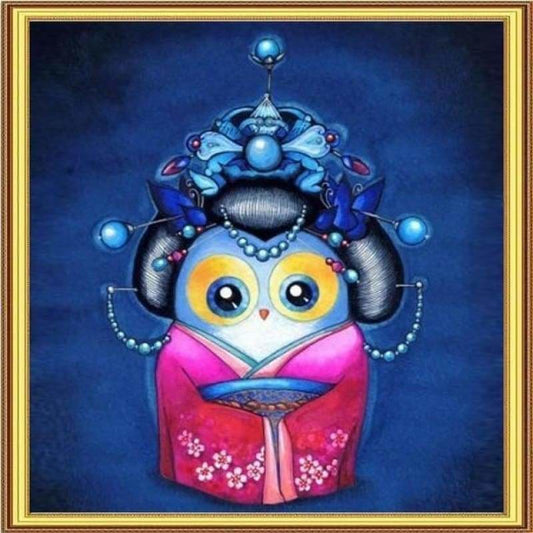 Full Drill - 5D DIY Diamond Painting Kits Cartoon Owl 