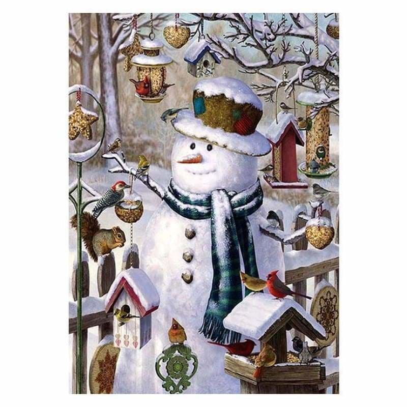 Full Drill - 5D DIY Diamond Painting Kits Cartoon Snowman - NEEDLEWORK KITS