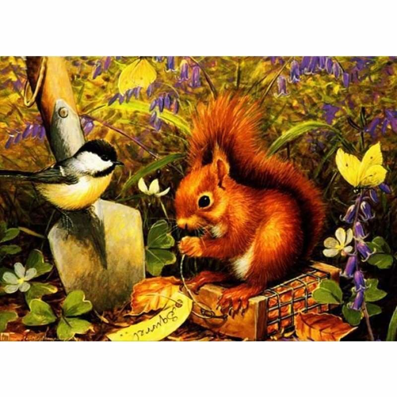 Full Drill - 5D DIY Diamond Painting Kits Cartoon Squirrel 