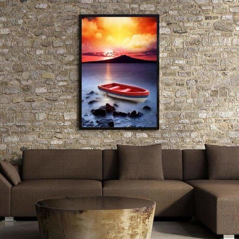 Full Drill - 5D DIY Diamond Painting Kits Cartoon Sunset 