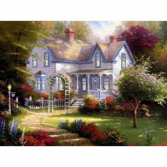 Full Drill - 5D DIY Diamond Painting Kits Cartoon Village 