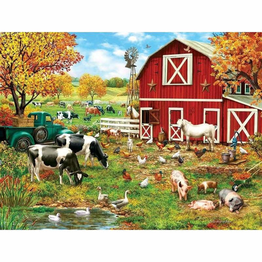 Full Drill - 5D DIY Diamond Painting Kits Cartoon Warm Farm Animals - NEEDLEWORK KITS