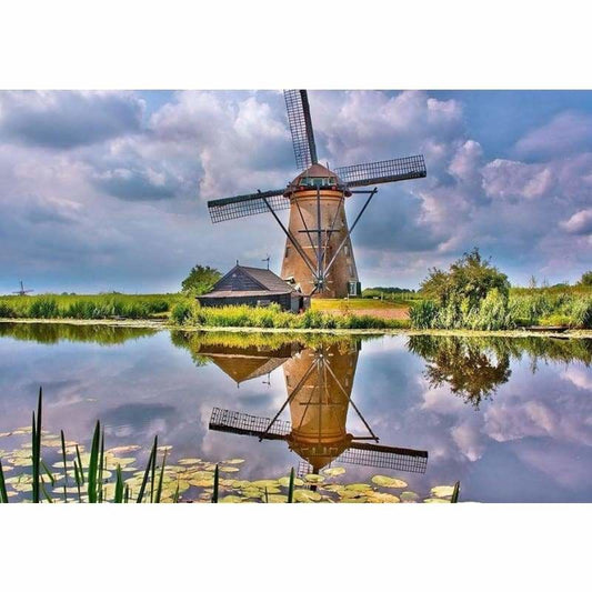 Full Drill - 5D DIY Diamond Painting Kits Cartoon Windmill 