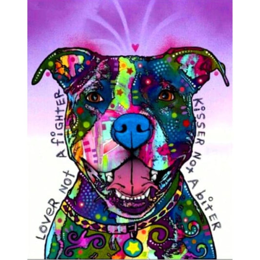 Full Drill - 5D DIY Diamond Painting Kits Colorful Cute Dog 