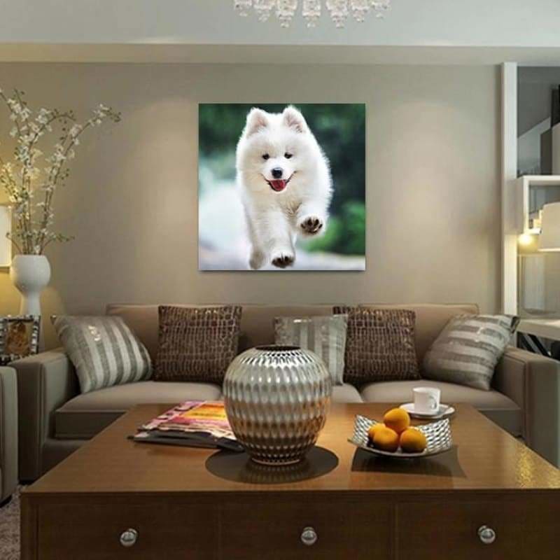 Full Drill - 5D DIY Diamond Painting Kits Cute White Pet Dog