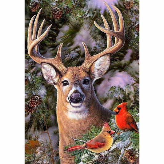 Full Drill - 5D Diy Diamond Painting Kits Deer Birds - Z5