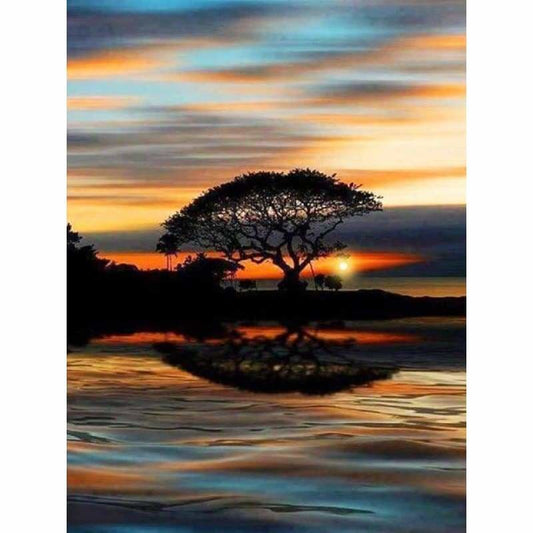 Full Drill - 5D DIY Diamond Painting Kits Dream Lake Tree