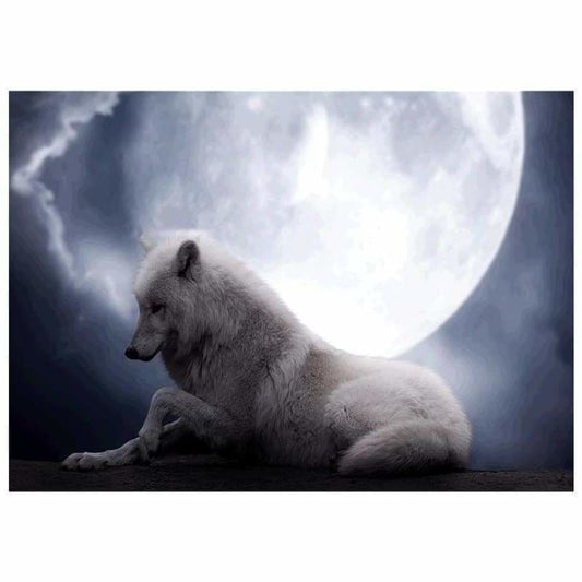 Full Drill - 5D DIY Diamond Painting Kits Dream White Wolf