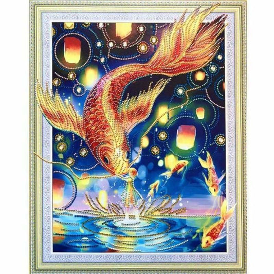 Full Drill - 5D DIY Diamond Painting Kits Fantastic Fish Sky