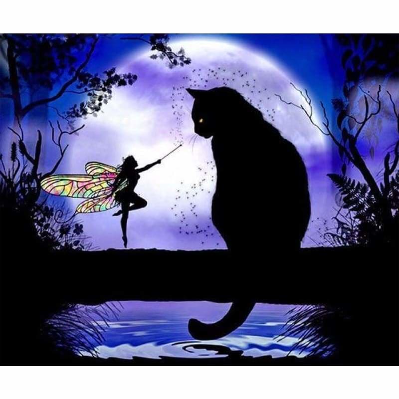 Full Drill - 5D DIY Diamond Painting Kits Fantasy Dream Cat 