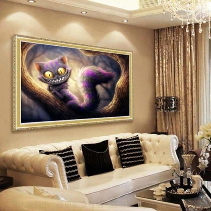 Full Drill - 5D DIY Diamond Painting Kits Funny Cartoon Cat 