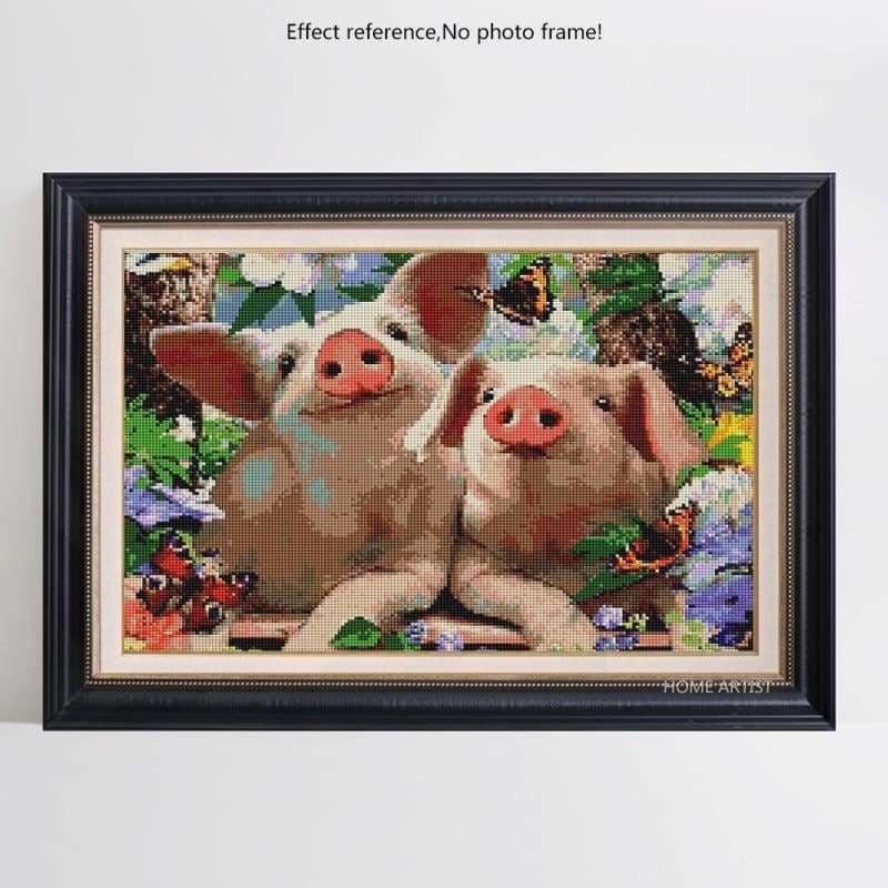 Full Drill - 5D DIY Diamond Painting Kits Funny Cartoon Pigs