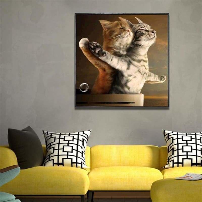 Full Drill - 5D DIY Diamond Painting Kits Funny Cute Cats 