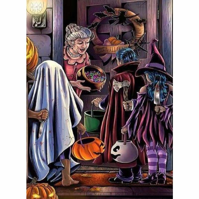 Full Drill - 5D DIY Diamond Painting Kits Halloween Cartoon 