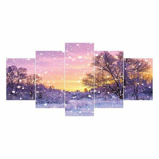 Full Drill - 5D DIY Diamond Painting Kits Multi Panel Winter