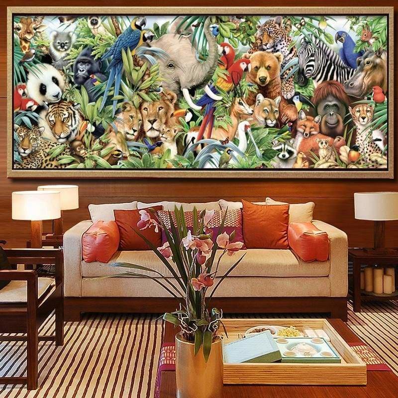 Full Drill - 5D DIY Diamond Painting Kits Mysterious Animals World - NEEDLEWORK KITS