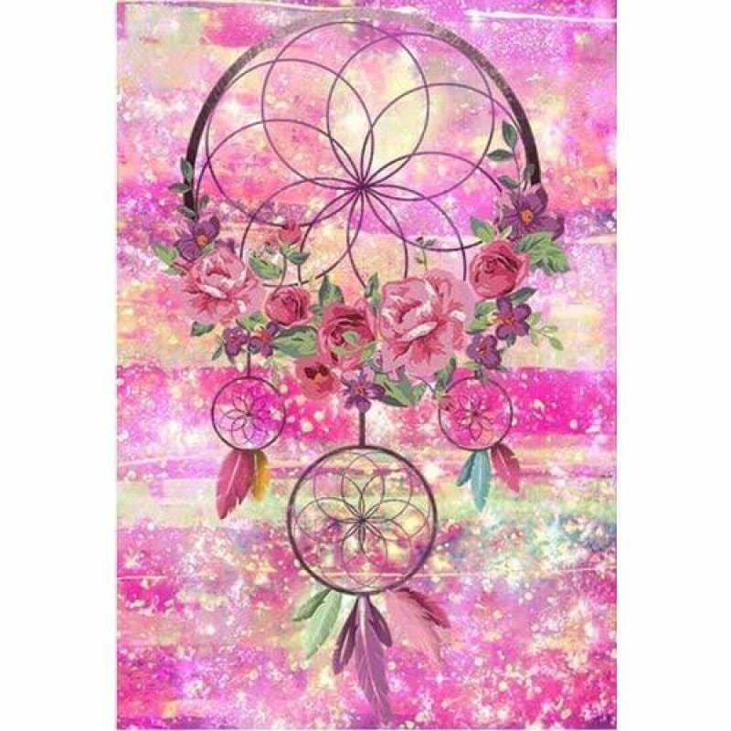 Full Drill - 5D DIY Diamond Painting Kits Pink Dream Catcher