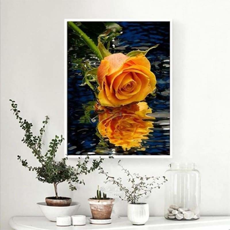 Full Drill - 5D DIY Diamond Painting Kits Pretty Gold Rose 