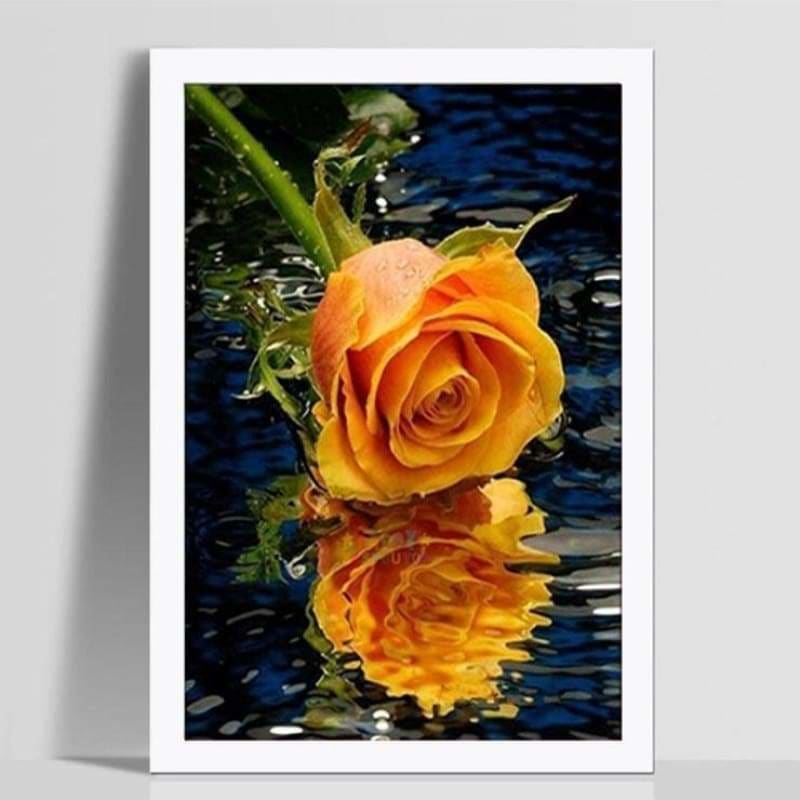 Full Drill - 5D DIY Diamond Painting Kits Pretty Gold Rose 