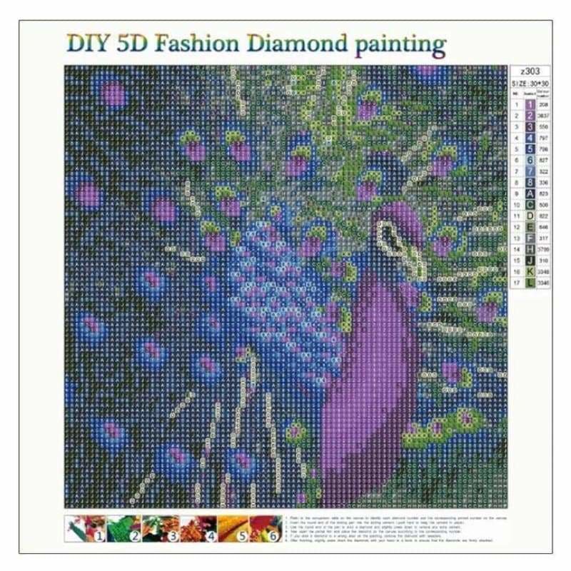 Full Drill - 5D DIY Diamond Painting Kits Purple and Blue 