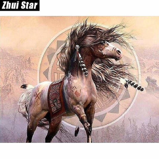 Full Drill - 5D DIY Diamond Painting Kits Running Horse