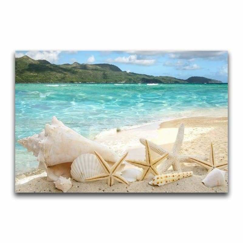 Full Drill - 5D DIY Diamond Painting Kits Seaside Starfish -