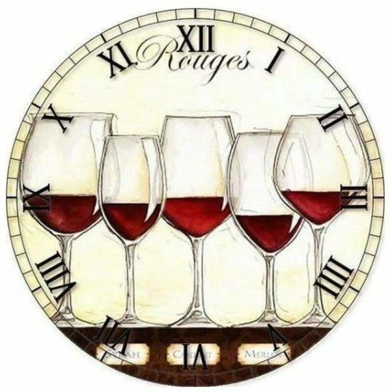 Full Drill - 5D DIY Diamond Painting Kits Special Wine Clock