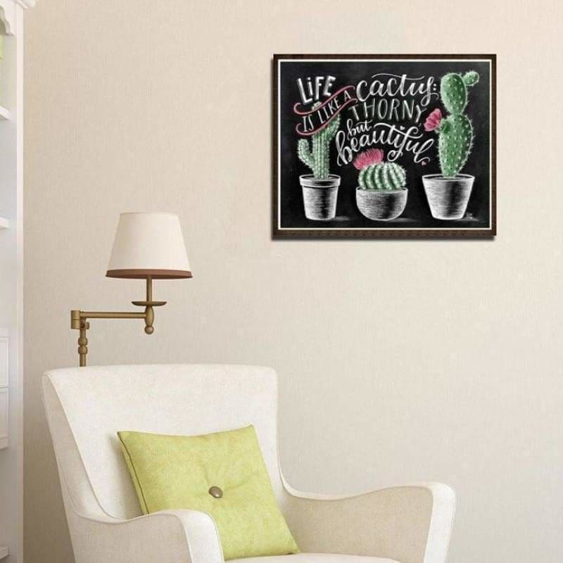 Full Drill - 5D DIY Diamond Painting Kits The Cactus 