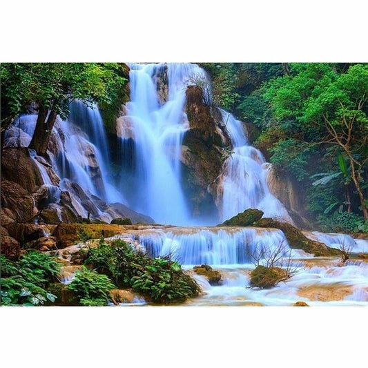 Full Drill - 5D DIY Diamond Painting Kits Waterfall 