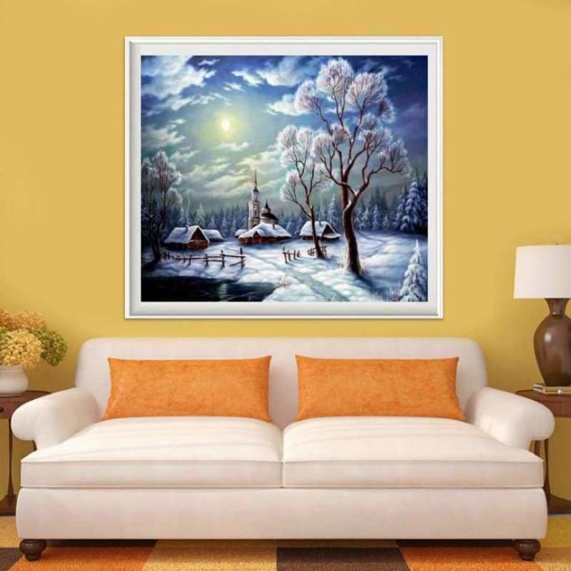 Full Drill - 5D DIY Diamond Painting Kits Winter Landscape 