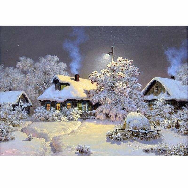 Full Drill - 5D DIY Diamond Painting Kits Winter Village 