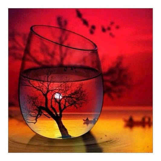 Full Drill - 5D DIY Diamond Painting Kits World In Glass