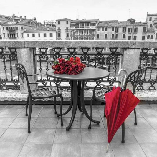 Full Drill - 5D DIY Diamond Painting Red Roses Umbrella